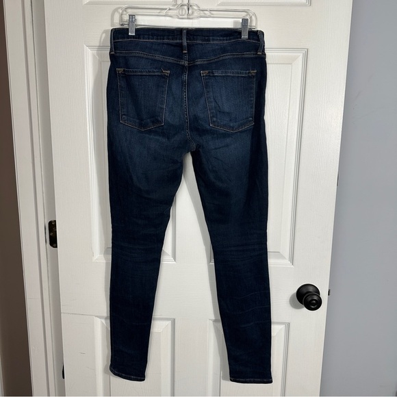 Frame "Le Skinny de Jeanne" jeans, sz 30, "Wellington" wash, cotton blend - Picture 4 of 10